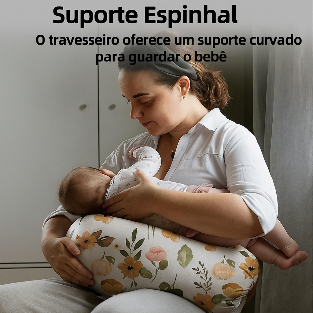 Almofada de amamentação com cores diferentes