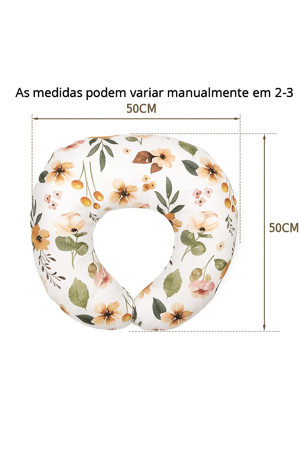 Almofada de amamentação com cores diferentes