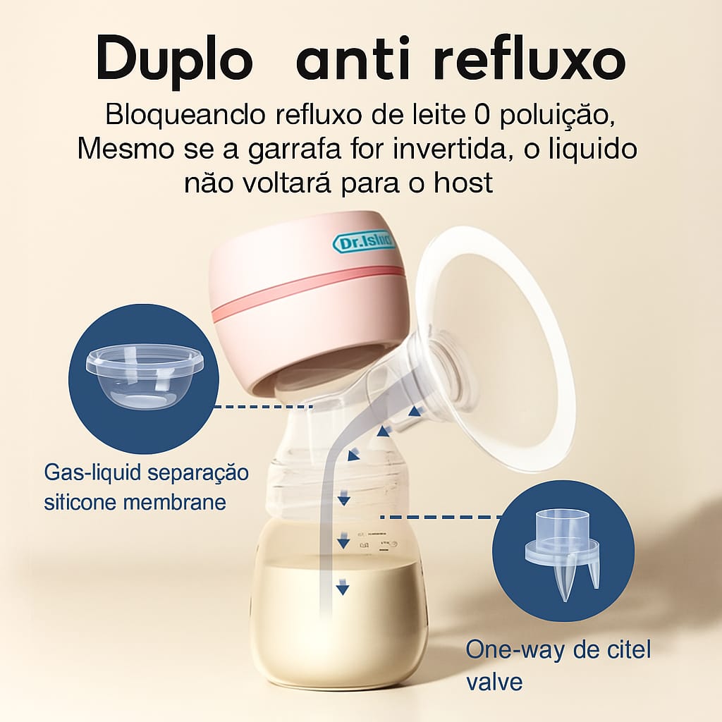 Bomba tira-leite elétrica inteligente integrada de alta sucção
