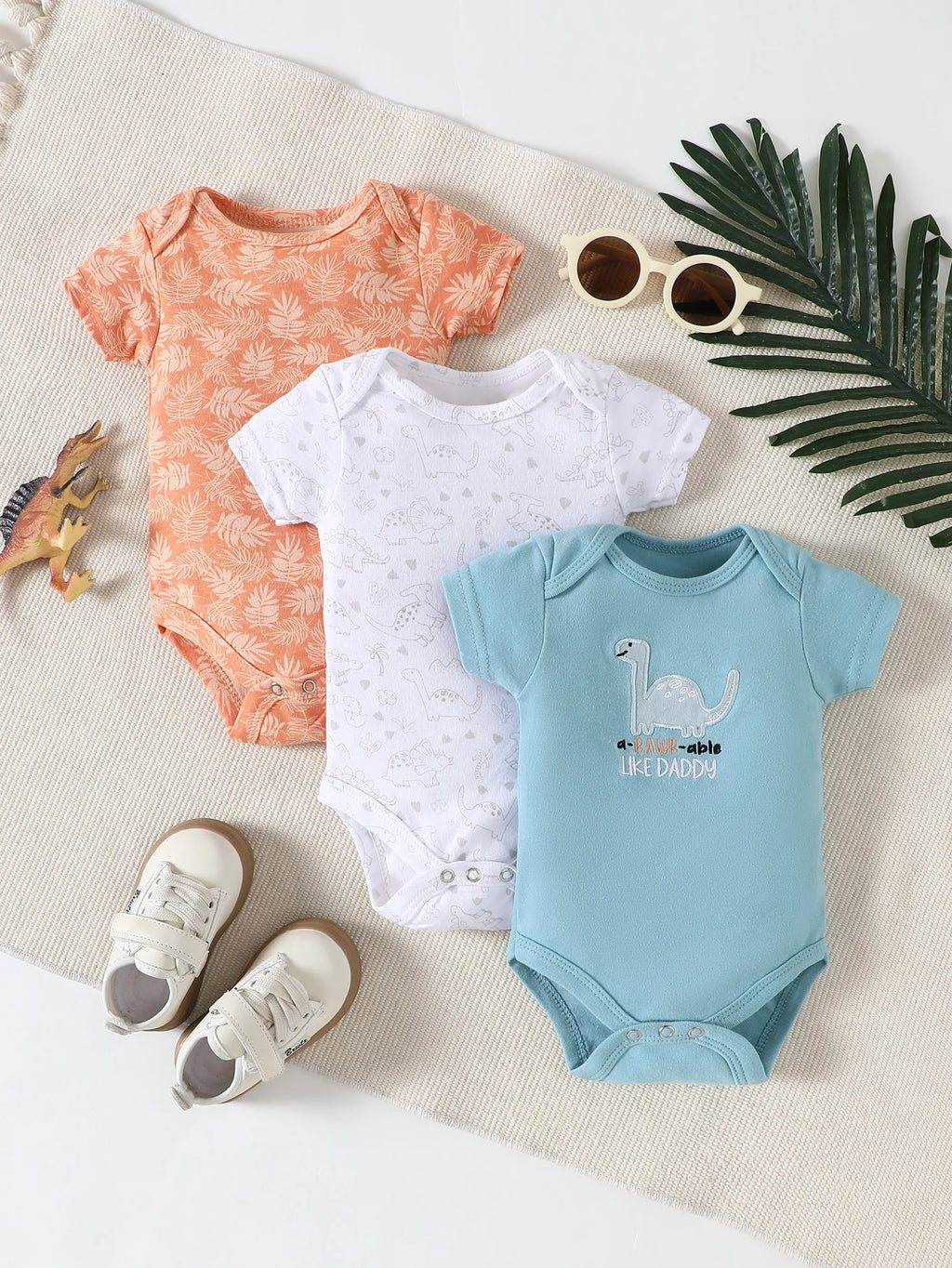 Pack 3 peças de body para bebês