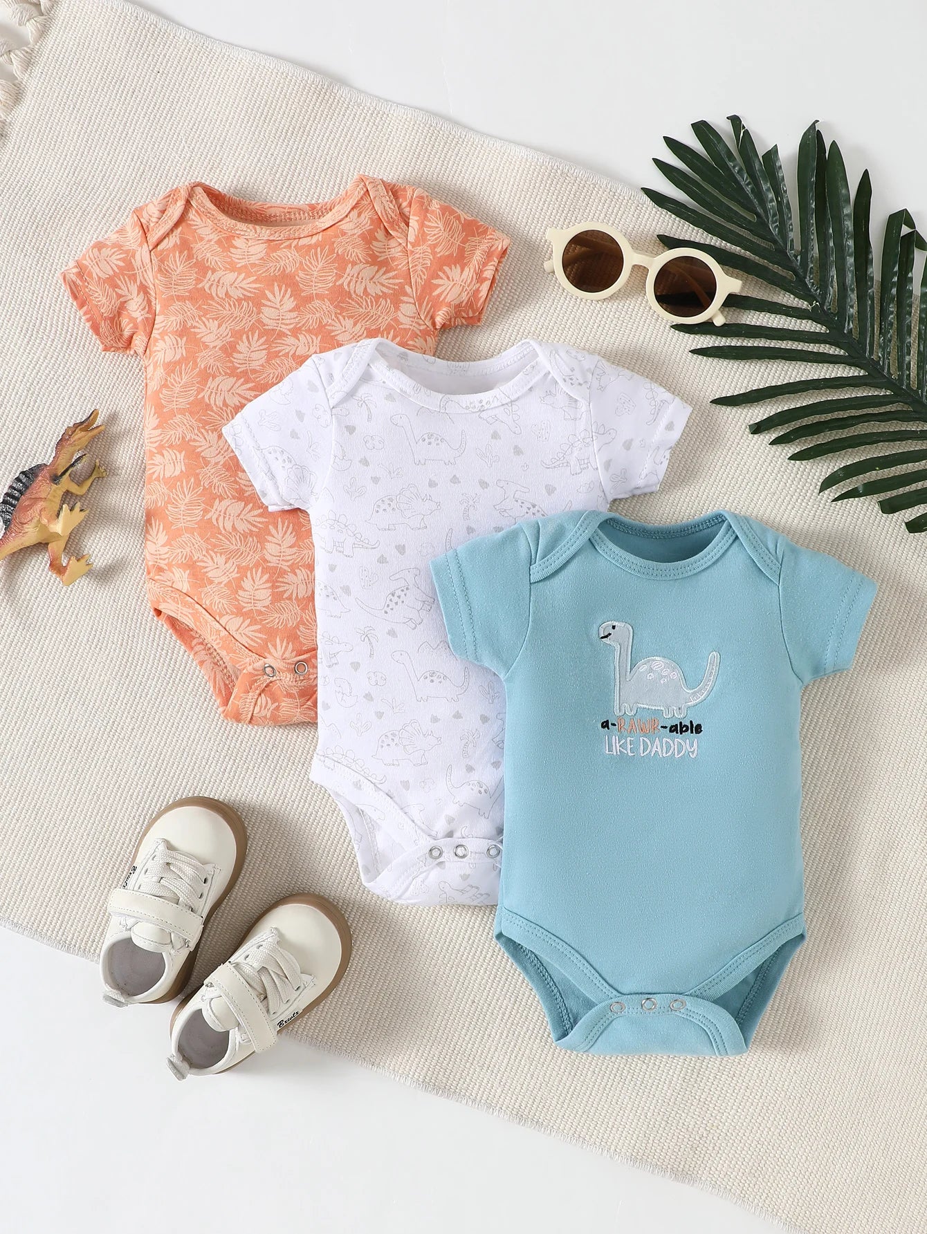 Pack 3 peças de body para bebês