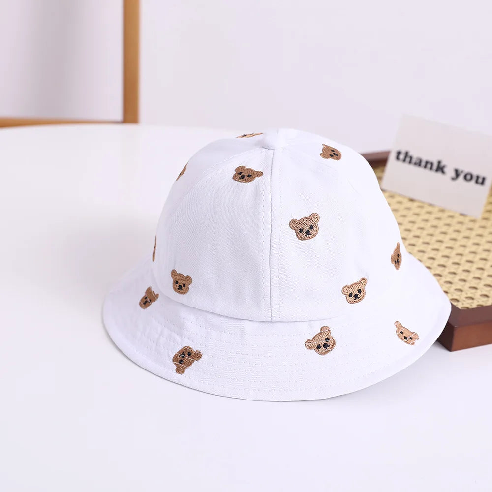 Chapéu Bucket com desenho de Urso