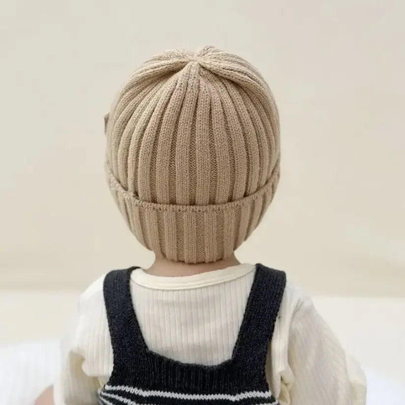 Gorro de inverno de malha com estampa