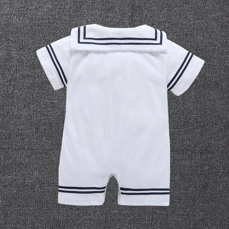 Roupas para bebês recém-nascidos macacão de marinheiro