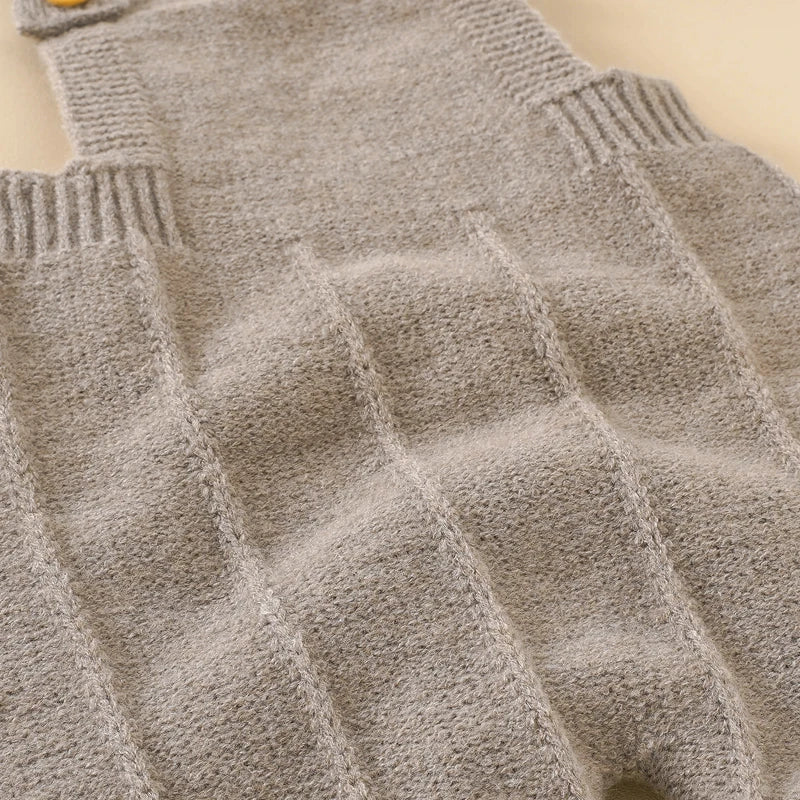 Macacão infantil com Gorro sem mangas, de malha, para recém-nascidos, com alças