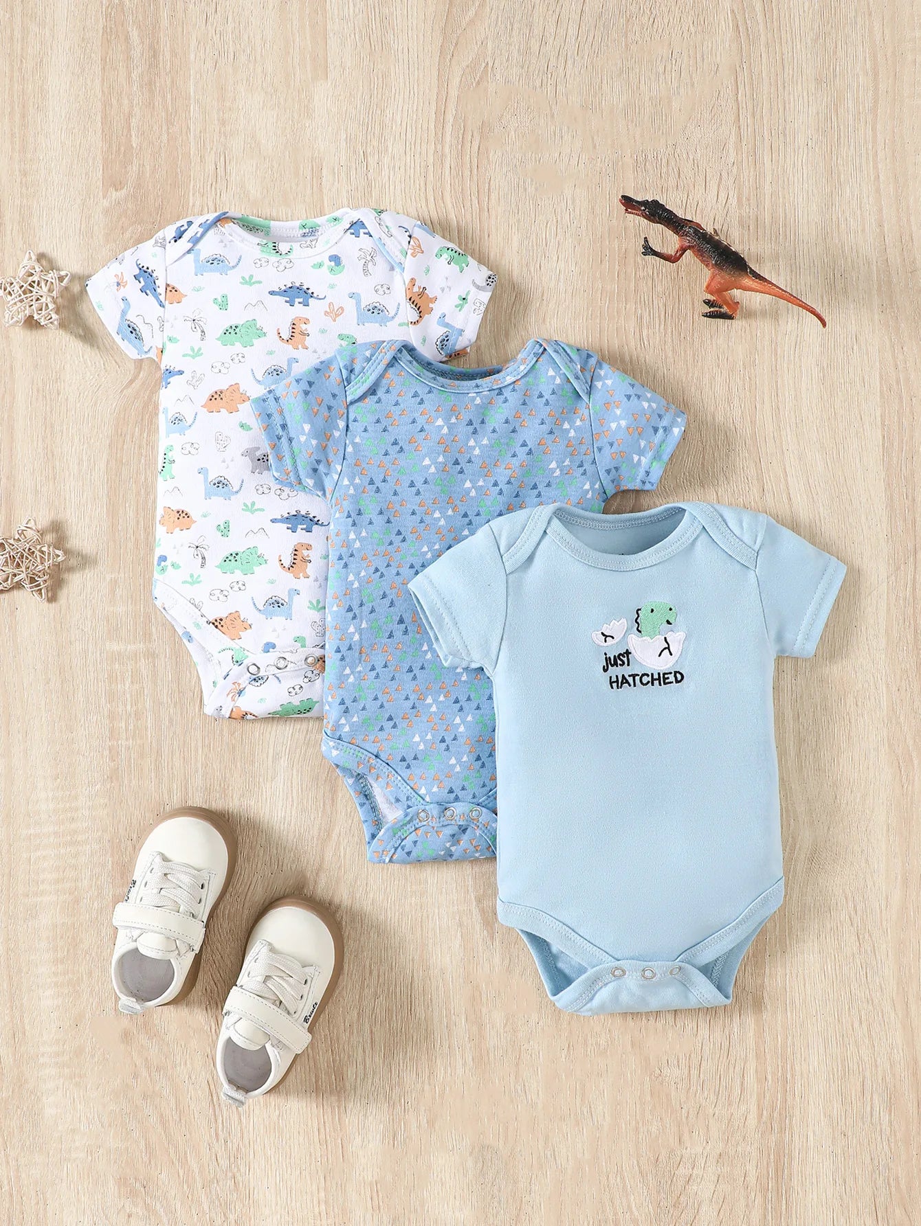 Pack 3 peças de body para bebês