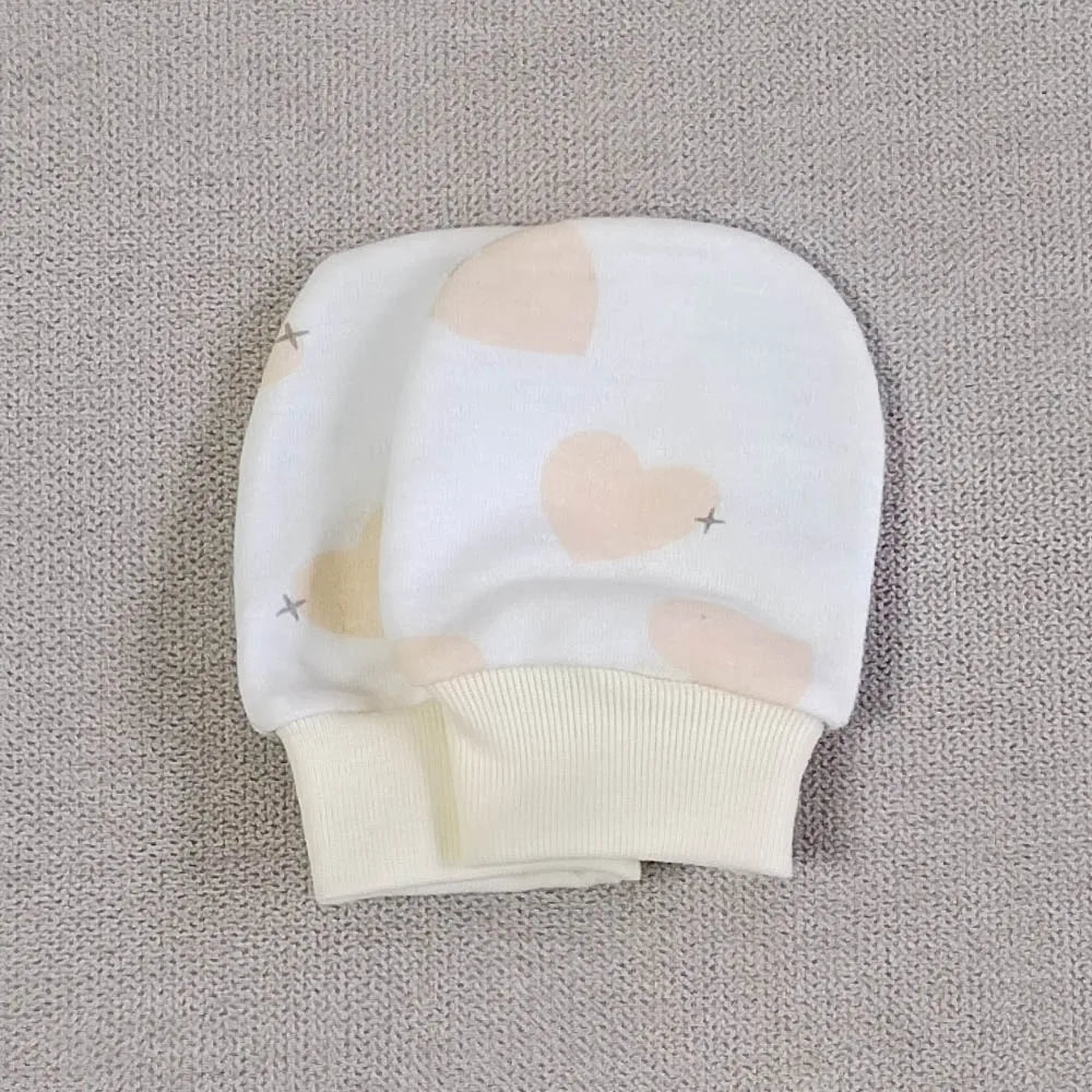 5 pares de luvas para bebês recém-nascidos, luvas anti-arranhões para bebês