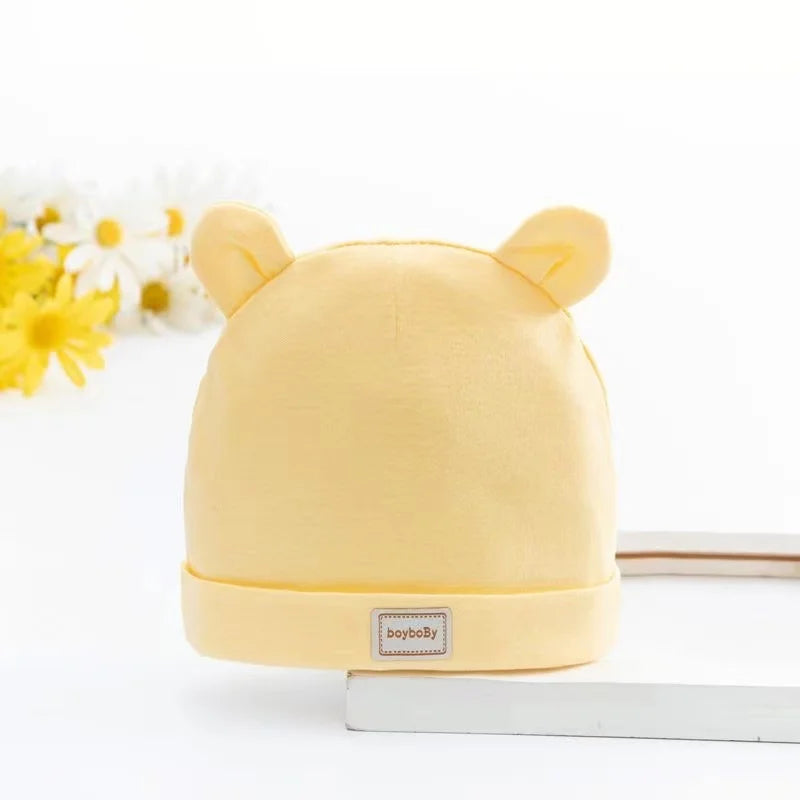 Gorro com orelhinhas de urso e coelho