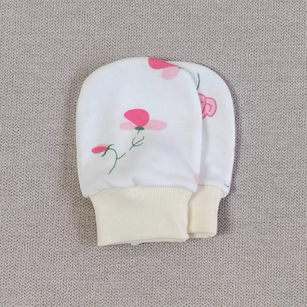 5 pares de luvas para bebês recém-nascidos, luvas anti-arranhões para bebês