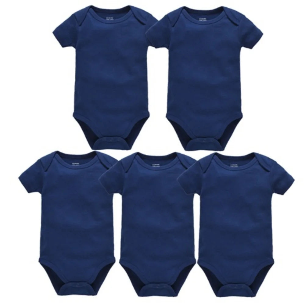 Pack com 5 Bodys Azul Escuro