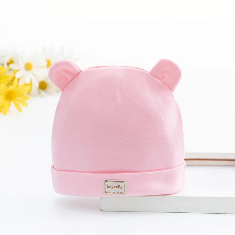 Gorro com orelhinhas de urso e coelho