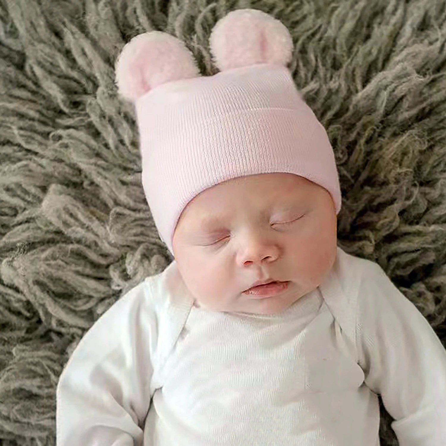 Gorro com orelhinha para bebê