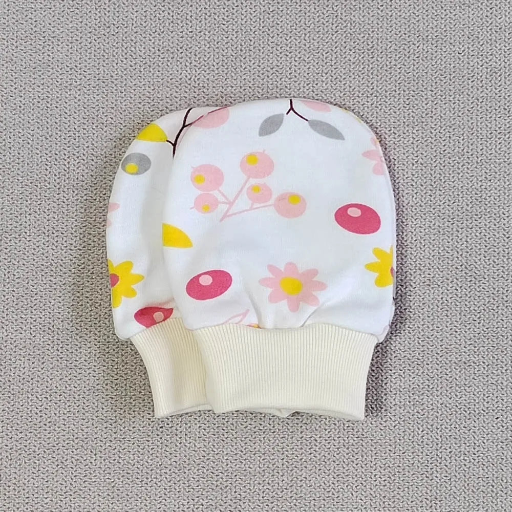 5 pares de luvas para bebês recém-nascidos, luvas anti-arranhões para bebês
